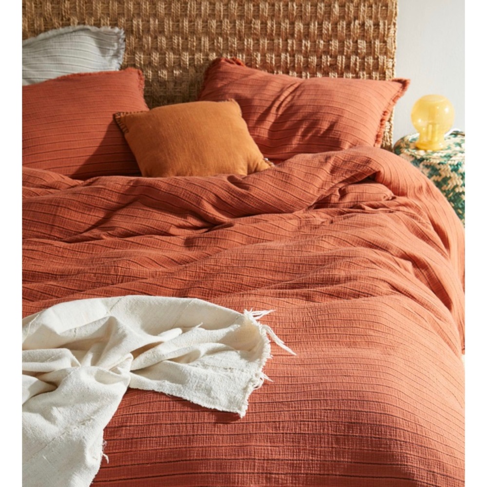 NWT OEKO-TEX Urban Outfitters UO 100% Cotton Gauze Full/Queen Duvet Cover